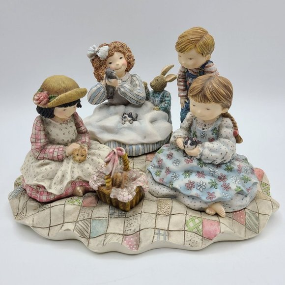 Special Friends Picnic with Molly #41600 First Edition Lang & Wise Baldwin Art - Picture 1 of 7